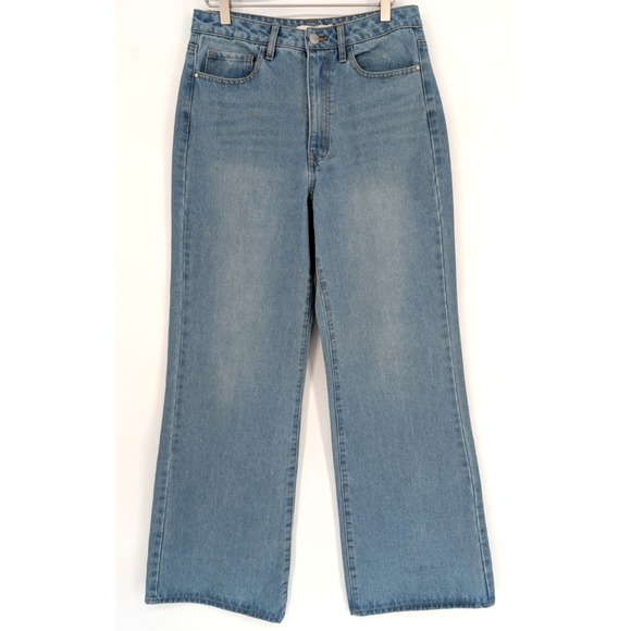 Tgla Denim - TGLA High Rise Wide Leg Light Wash Jean 29 90s Boho Minimalist Indie Classic